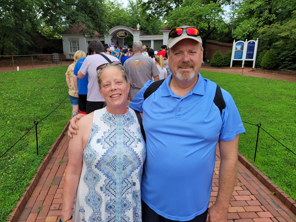 Brent and Erin Jackson visiting Mount Vernon